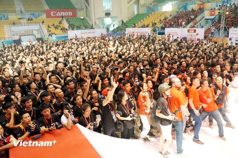 Sau 10 năm, Canon PhotoMarathon đã thu hút được 30.000 người tham gia. (Ảnh: T.H/Vietnam+)