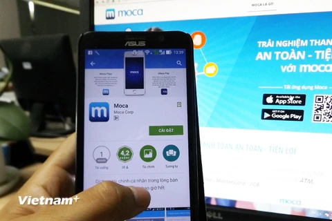 Người dùng có thể tải ứng dụng MOCA miễn phí và sử dụng dễ dàng. (Ảnh: T.H/Vietnam+)