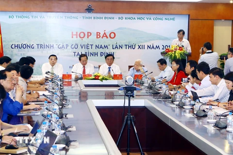 Gặp gỡ Việt Nam là một trong những sự kiện khoa học lớn tại Việt Nam. (Ảnh: Minh Quyết/TTXVN)