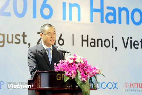 Thứ trưởng Bộ Khoa học và Công nghệ Phạm Đại Dương cho biết, đây là lần thứ 2 Việt Nam được ASPA lựa chọn tổ chức Hội nghị giao thương. (Ảnh: PV/Vietnam+)