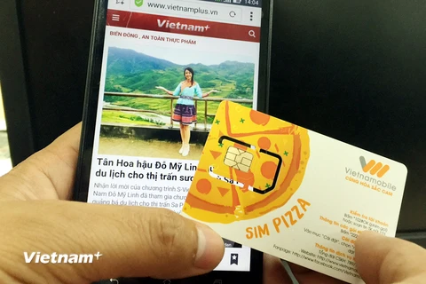Sản phẩm mới của Vietnamobile với nhiều ưu đãi về cước gọi và truy cập Internet di động 3G. (Ảnh: PV/Vietnam+)