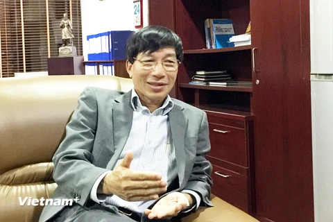 Ông Nguyễn Đức Trung cho biết cơ quan quản lý xây dựng và trình quy định mới nhằm hạn chế SIM rác. (Ảnh: T.H/Vietnam+)