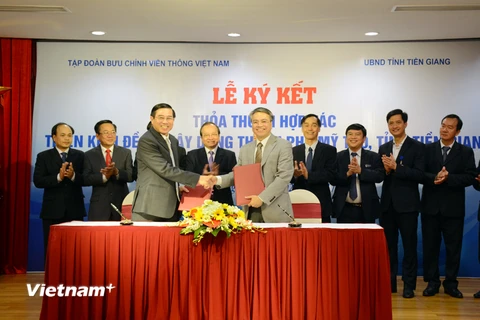 VNPT và Tiền Giang sẽ đưa Mỹ Tho trở thành thành phố thông minh ở khu vực phía Bắc sông Tiền Giang. (Ảnh: T.H/Vietnam+)