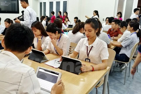 Samsung tặng giảng đường thông minh cho Đại học Y Dược Thái Nguyên. (Ảnh minh họa: Vietnam+)