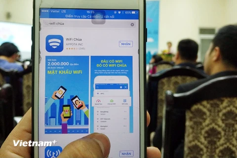 Với việc mua lại WiFi Chùa, Appota đã có tổng số khách hàng sử dụng các sản phẩm của mình lên con số 50 triệu người. (Ảnh: PV/Vietnam+)) 