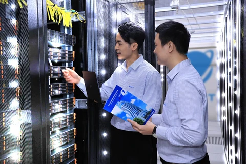 VNPT được biết đến là nhà cung cấp giải pháp hạ tầng Số hàng đầu Việt Nam. (Ảnh: PV/Vietnam+)