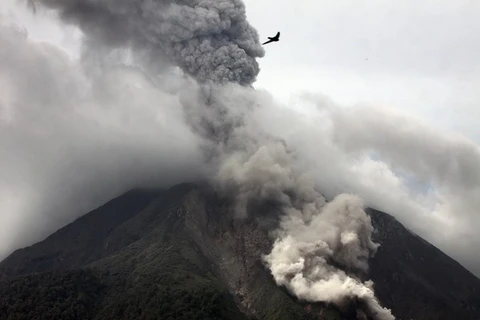 Núi lửa phun trào ở Indonesia, các chuyến bay bị ảnh hưởng