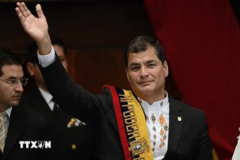 Tổng thống Ecuador Rafael Correa. (Nguồn: AFP/TTXVN) 