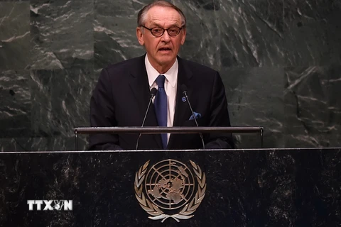 Phó Tổng thư ký Liên hợp quốc Jan Eliasson phát biểu tại hội nghị. (Nguồn: AFP/TTXVN)