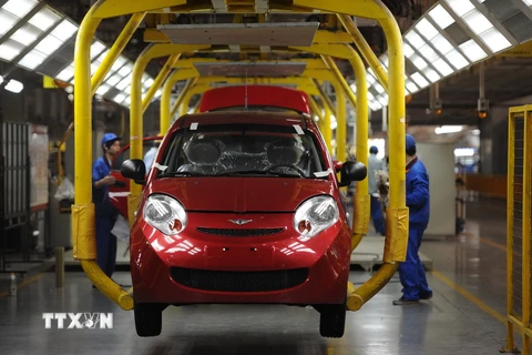 Ngành công nghiệp ôtô được Ấn Độ được xác định là một lĩnh vực nòng cốt của nền kinh tế nước này. (Ảnh minh họa/Nguồn: AFP/TTXVN)