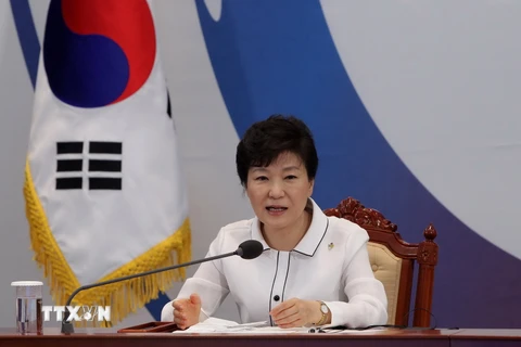 Tổng thống Hàn Quốc Park Geun-Hye. (Nguồn: AFP/TTXVN) 