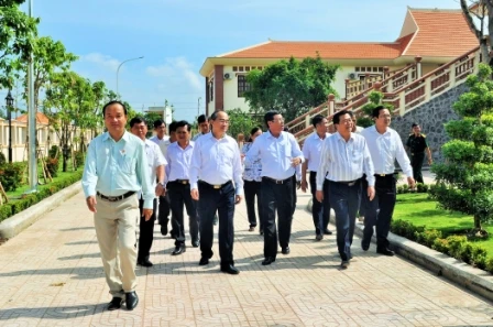Khu lưu niệm Luật sư Nguyễn Hữu Thọ đón bằng di tích quốc gia