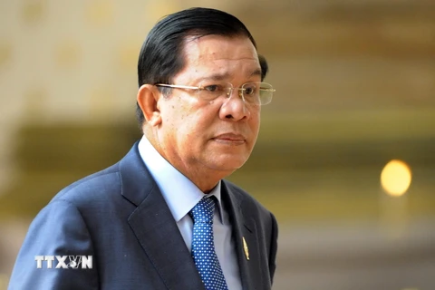 Thủ tướng Campuchia Hun Sen. (Nguồn: AFP/TTXVN)