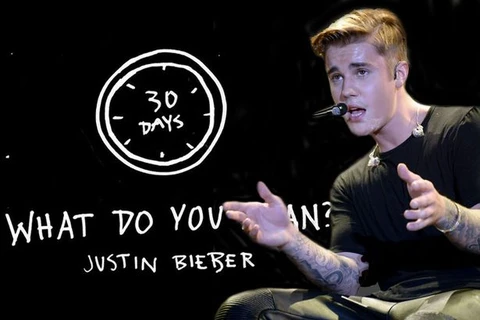 ​Nam ca sỹ Justin Bieber. (Nguồn: mirror.co.uk)