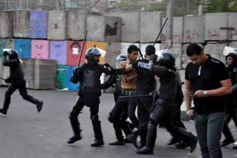 Cảnh sát Ai Cập trong một nhiệm vụ. (Nguồn: AP)