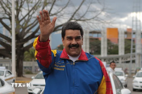 Tổng thống Venezuela Nicolas Maduro tại một sự kiện ở thủ đô Caracas ngày 7/11. (Nguồn: THX/TTXVN)