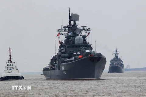Tàu khu trục Bystry của Nga. (Nguồn: THX/TTXVN)