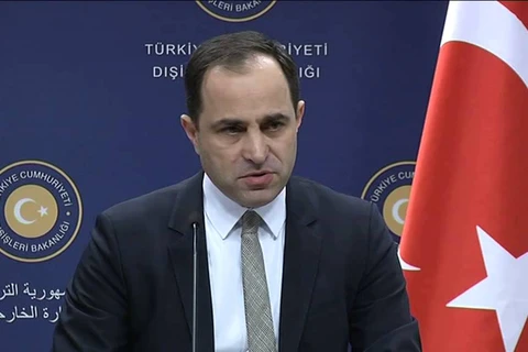 Người phát ngôn Bộ Ngoại giao Thổ Nhĩ Kỳ Tanju Bilgic. (Nguồn: youtbue)