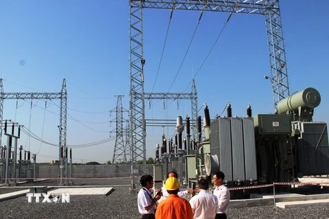 Trạm biến áp 110 kV Phước Đông - Bời Lời 2. (Ảnh: Lê Đức Hoảnh/TTXVN)