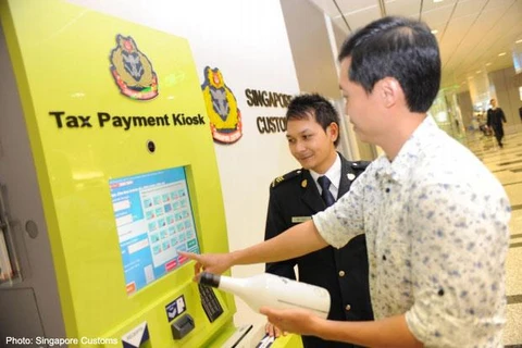 Ứng dụng mới giúp khách du lịch đến Singapore trả thuế hàng hóa trước. (Nguồn: customs.gov.sg)