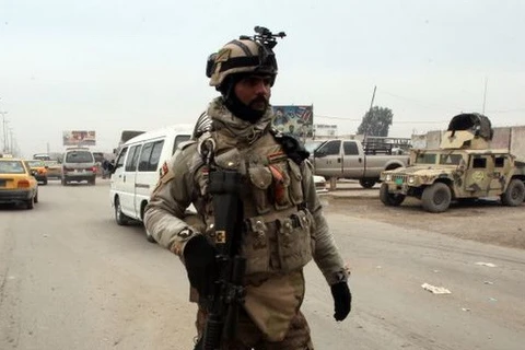 Một binh sỹ Iraq trên đường phố. (Nguồn: presstv.ir)