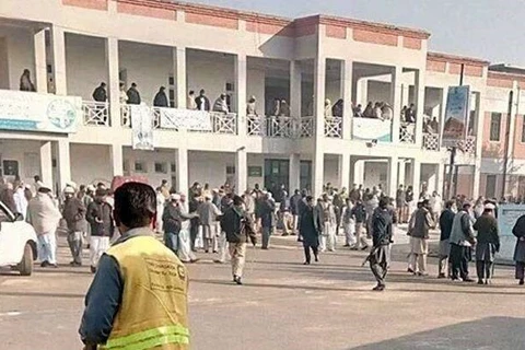 Trường đại học Bacha Khan khi xảy ra vụ tấn công. (Nguồn: indiatoday)