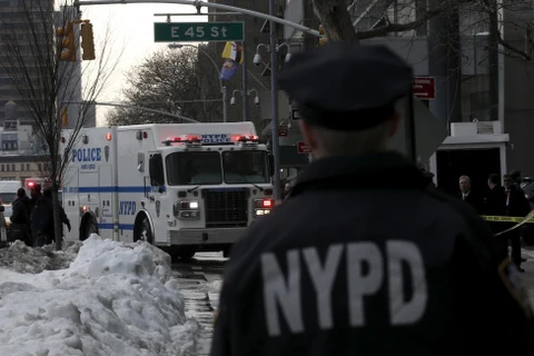 Cảnh sát New York tại hiện trường. (Nguồn: ​Reuters)