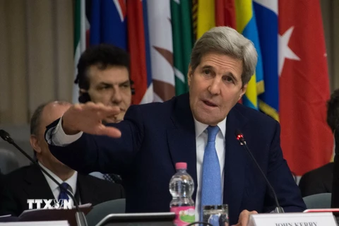 Ngoại trưởng John Kerry phát biểu tại hội nghị. (Nguồn: AFP/TTXVN)