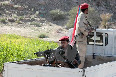 Binh sỹ Yemen làm nhiệm vụ tại khu vực tỉnh Shabwa, phía tây Aden. (Nguồn: AFP/TTXVN) 