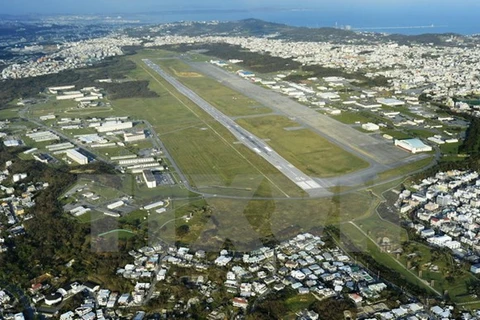 Căn cứ không quân Futenma tại Ginowan, tỉnh Okinawa tháng 9/2012. (Nguồn: Kyodo/TTXVN)