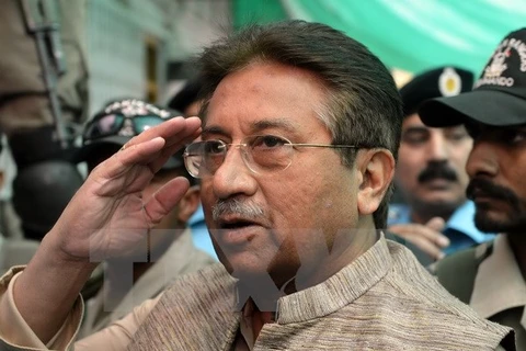 Ông Pervez Musharraf tại một phiên tòa ở Islamabad, Pakistan ngày 20/4/2013. (Nguồn: AFP/TTXVN)