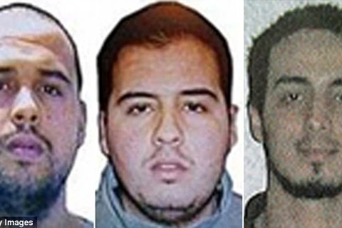 Anh em nhà Khalid và Ibrahim El Bakraoui và nghi can thứ ba đang chạy trốn (Nguồn: DM)