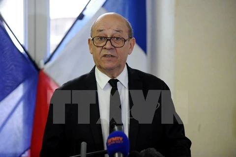 Bộ trưởng Quốc phòng Pháp Jean-Yves Le Drian. (Ảnh: AFP/TTXVN)