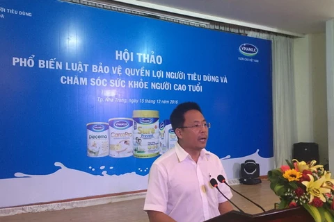 Ông Nguyễn Ngọc Thành - Giám đốc kinh doanh miền trung II - Vinamilk - chia sẻ với người tiêu dùng những thông tin về công ty.