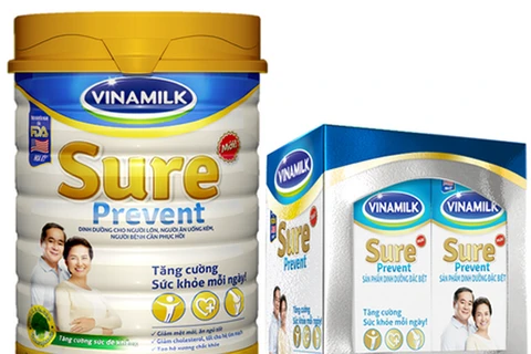 Vinamilk Sure Prevent là giải pháp dinh dưỡng bổ sung đầy đủ các vitamin và khoáng chất.