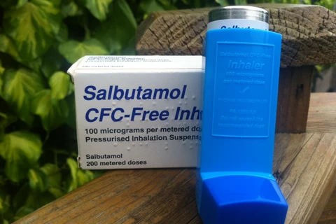 Một loại thuốc chữa hen suyễn có chất Salbutamol. (Nguồn: fannin.eu) 
