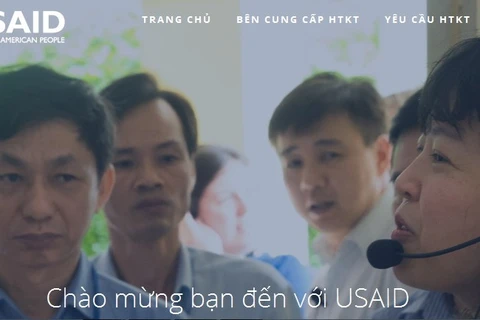 Giao diện trang web hỗ trợ kỹ thuật trong công tác phòng chống HIV/AIDS. (Ảnh: PV/Vietnam+)
