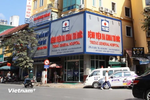 Bệnh viện đa khoa Trí Đức. (Ảnh: Minh Sơn/Vietnam+)