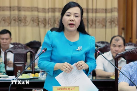 Bộ trưởng Bộ Y tế Nguyễn Thị Kim Tiến. (Ảnh: Thống Nhất/TTXVN)