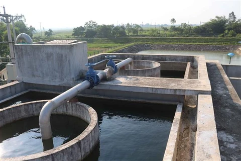 Một công trình nước sạch được xây dựng. (Ảnh: TTXVN/Vietnam+)