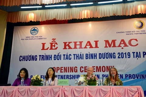 Đại diện các nước tham dự chương trình Đối tác Thái Bình Dương 2019 diễn ra tại Tuy Hòa. (Ảnh: PV/Vietnam+)