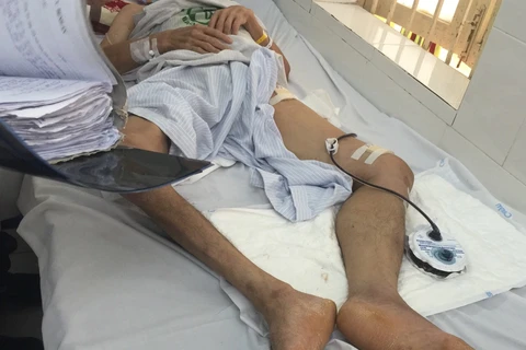 Một bệnh nhân mắc bệnh Whitmore đã được điều trị thành công tại Bệnh viện Bạch Mai. (Ảnh: PV/Vietnam+)