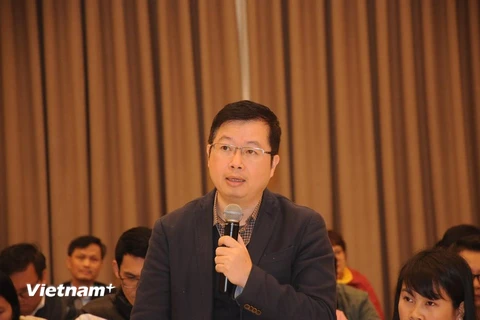 Ông nguyễn Thanh Lâm - Cục trưởng Cục phát thanh truyền hình. (Ảnh: Hiếu Hoàng/Vietnam+)
