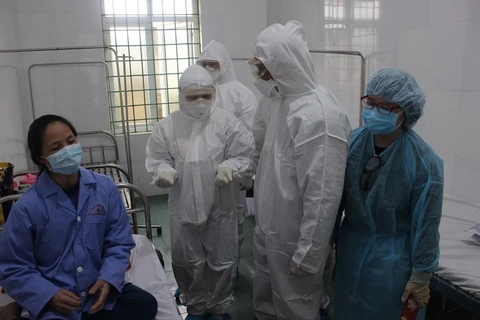 Một bệnh nhân được cách ly tại tỉnh Vĩnh Phúc. (Ảnh: PV/Vietnam+)