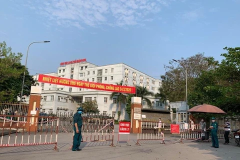 Khu vực cách ly điều trị cho bệnh nhân mắc COVID-19 tại tỉnh Quảng Ninh. (Ảnh: T.G/Vietnam+)