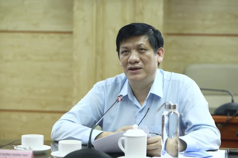 Thứ trưởng thường trực Bộ Y tế Nguyễn Thanh Long. (Ảnh: Minh Quyết/TTXVN)