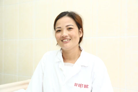 Bệnh nhân Thôi Thị Sáu đã hồi phục và xuất viện. (Ảnh: PV/Vietnam+)
