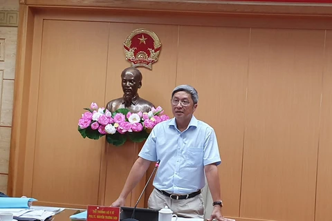 Phó giáo sư Nguyễn Trường Sơn phát biểu tại hội nghị. (Ảnh: PV/Vietnam+)
