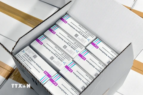 Vắcxin ngừa COVID-19 của hãng AstraZeneca. (Ảnh: AFP/TTXVN)