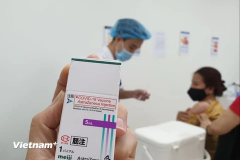 Vaccine phòng COVID-19 do Nhật Bản dành tặng Việt Nam. (Ảnh: T.G/Vietnam+)